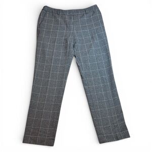Tahari Women's Gray Plaid Trousers sz 6